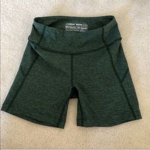 Outdoor Voices Green Warm Up Shorts
